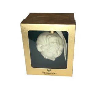 Wedgwood Jasperwear Puffed Santa Christmas Ornament.